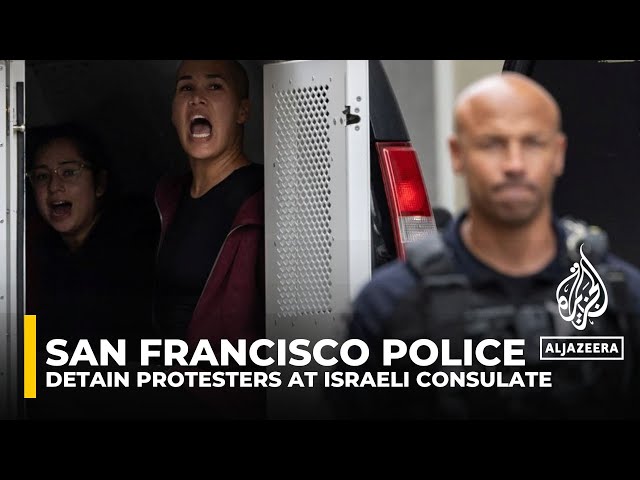 ⁣San Francisco police arrest 70 protestors for entering Israeli consulate