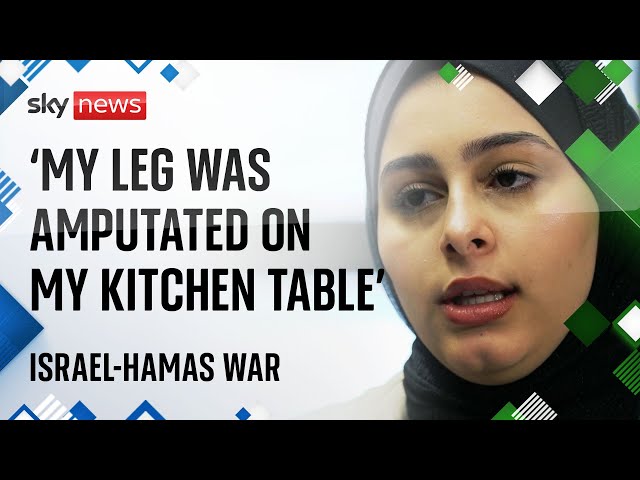 ⁣Uncle amputated his niece's leg on family's kitchen table | Israel-Hamas war