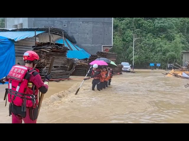 ⁣China activates Level-IV emergency response to flooding