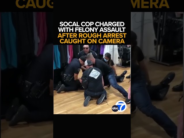 ⁣SoCal cop charged with felony assault after rough arrest caught on video