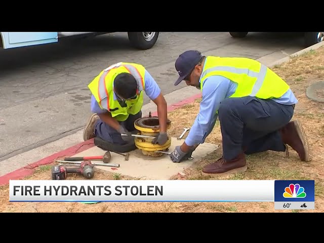 ⁣Fire hydrants stolen in LA County