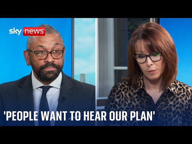 ⁣People 'completely unconvinced by Labour' - Home Secretary James Cleverly | Vote 2024