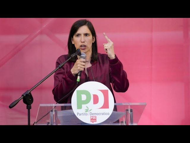⁣'We are the alternative': Italy's Democratic Party makes final appeal to voters