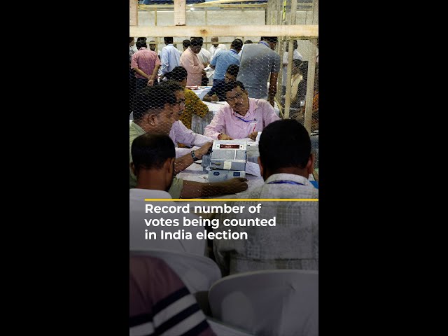 ⁣Vote counting underway in India’s biggest ever election | AJ #shorts