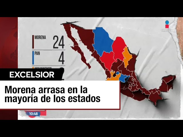 Morena arrasa en la mayoría de los estados: Estos son los ganadores