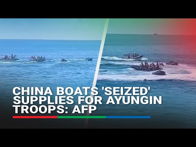 ⁣Philippines says Chinese boats seized supplies airdropped to Filipino outpost | ABS-CBN News