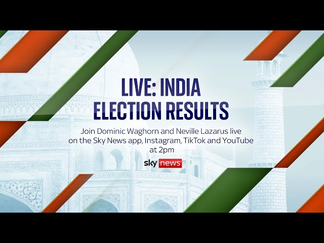 ⁣Live: India election results revealed
