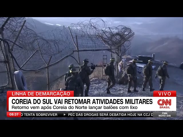 Coreia do Sul retomará atividades militares na fronteira com Coreia do Norte | CNN NOVO DIA