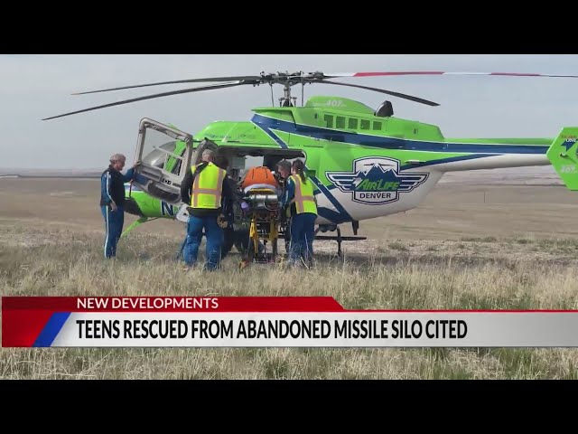 ⁣Teens rescued from abandoned missile silo cited for tresspassing
