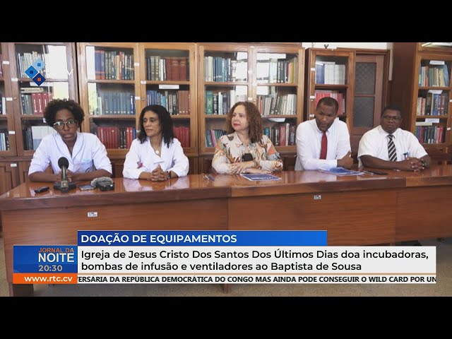 ⁣Igreja de JCSUD doa incubadoras, bombas de infusão e ventiladores ao Baptista de Sousa