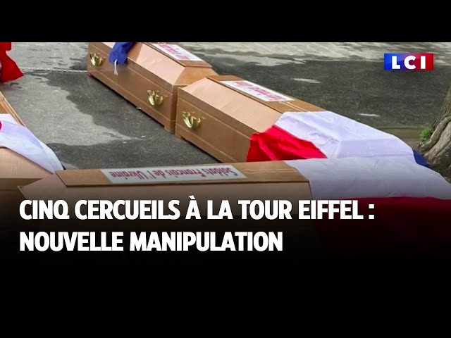 ⁣Cinq cercueils à la Tour Eiffel  : nouvelle manipulation