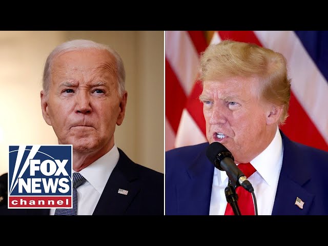 ⁣Biden seizes on Trump’s felon status at fundraiser