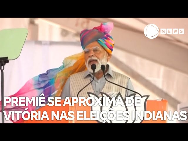 ⁣Primeiro-ministro Modi se aproxima de vitória nas eleições indianas