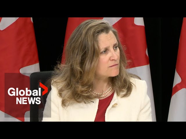 ⁣Canada foreign interference: Freeland mum on why MPs not named in NSICOP report