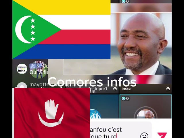 Chamsoudine interdit aux anjouanais d’afficher le drapeau des Comores lors des échanges Tiktok