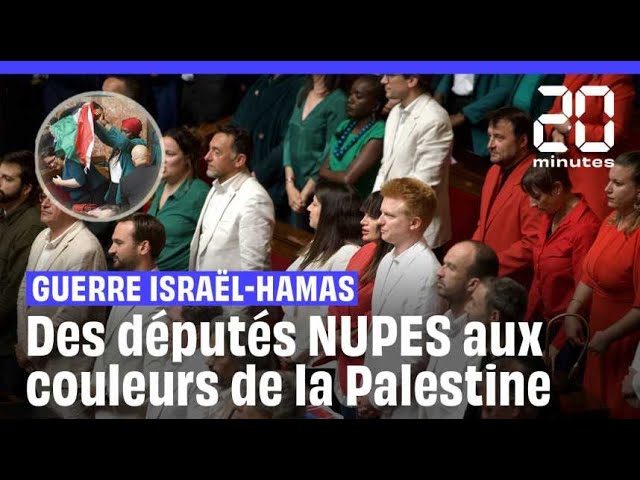 ⁣Guerre Israël-Hamas : Des députés de la NUPES habillés aux couleurs de la Palestine