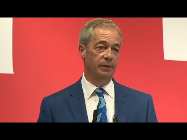 ⁣Nigel Farage calls for ‘political revolt’ in standing as Reform UK Party leader