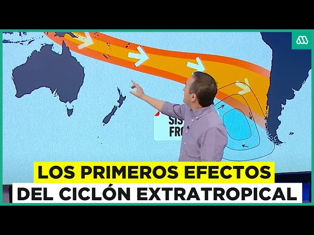 ⁣Lluvias intensas y fuertes vientos en cinco regiones: Los primeros efectos de ciclón extratropical