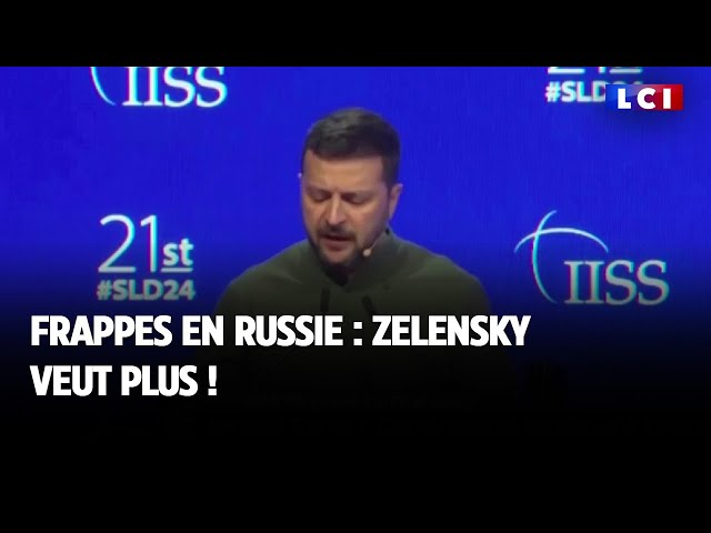 ⁣Frappes en Russie : Zelensky veut plus !