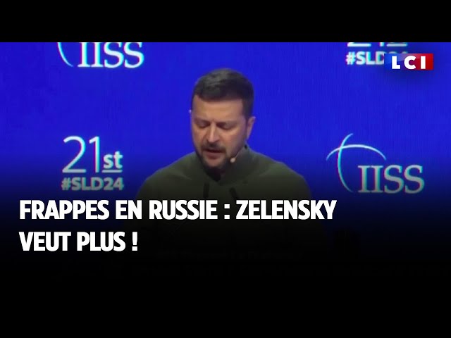 Frappes en Russie : Zelensky veut plus !