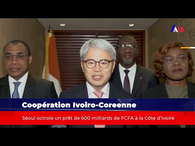⁣Coopération ivoiro-coreenne :Séoul octroie un prêt de 600 milliards à la Côte d'Ivoire