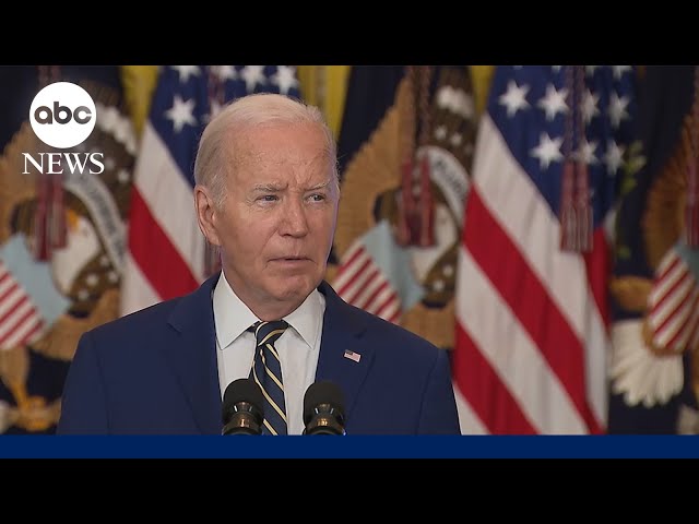 ⁣Biden speaks on new immigration actions restricting asylum