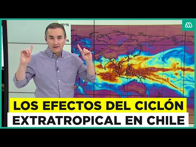 ⁣Alerta meteorológica para Chile: Ciclón extratropical trae lluvias y vientos desde el pacífico