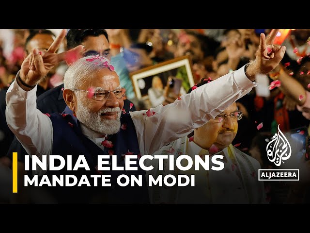 Indian PM Modi claims victory for his alliance despite BJP losing majority