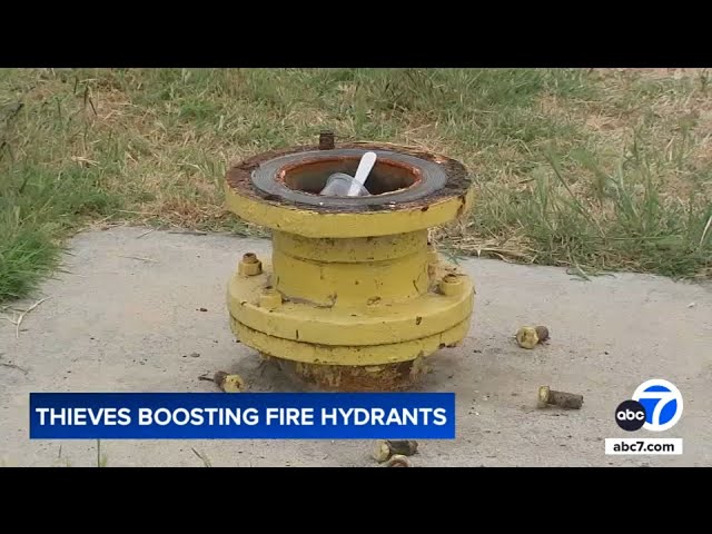 ⁣Fire hydrant thefts on the rise in Los Angeles County