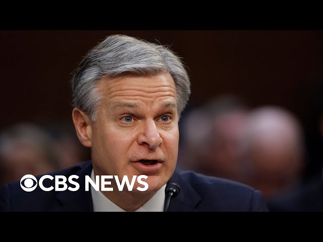 ⁣Watch Live: FBI Director Christopher Wray details $11.3 billion budget request at Senate hearing