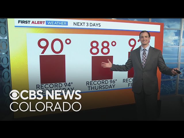 ⁣First 90 degree day on tap across Colorado's Eastern Plains