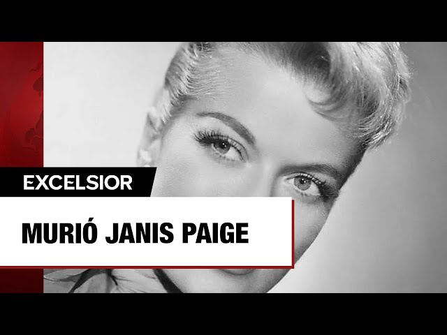 Murió Janis Paige, destacada actriz de Hollywood, a los 101 años