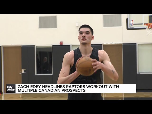 ⁣Zach Edey headlines Raptors pre-draft workouts