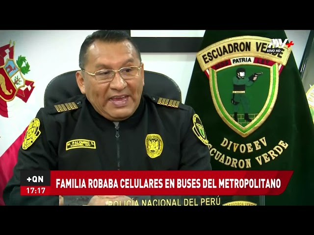 ⁣Capturan a la 'Familia Peluche', banda dedicada al robo de celulares en buses del Metropol
