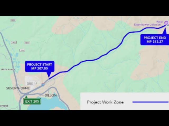 ⁣CDOT begins resurfacing lanes of I-70 between Silverthorn, Eisenhower Tunnel