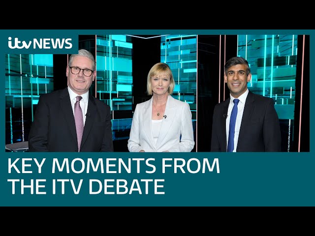 ⁣The key moments from Sunak and Starmer's fiery first head-to-head debate | ITV News
