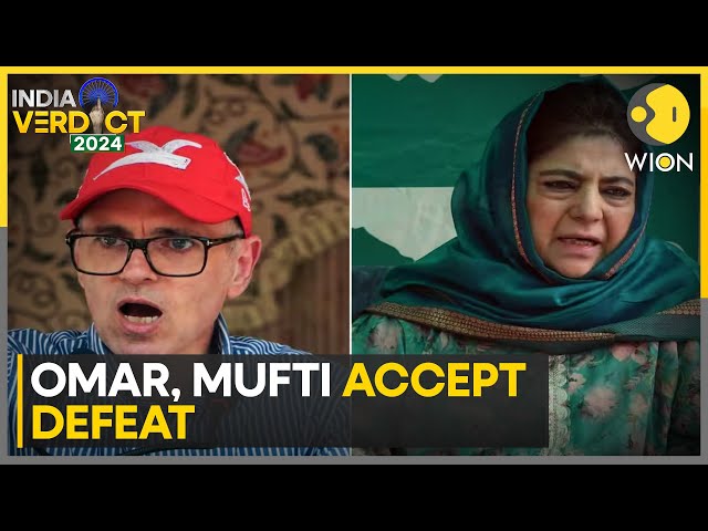 ⁣India Elections 2024: Jammu-Kashmir's Omar Abdullah, Mehbooba Mufti concedes defeat | WION News