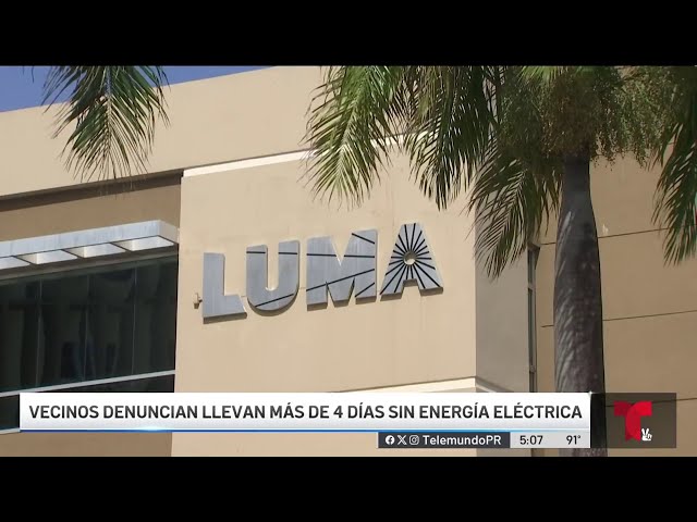 ⁣Sectores de Santurce están sin luz desde el sábado