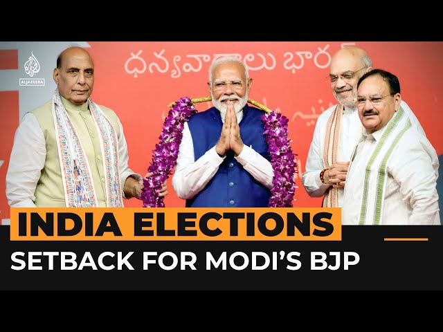⁣India’s Modi wins election, but BJP suffers setback | Al Jazeera Newsfeed