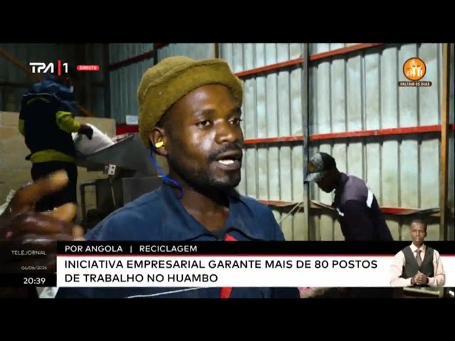 ⁣Por Angola -Huambo: Empresa promove a redução de resíduos sólidos através da reciclagem