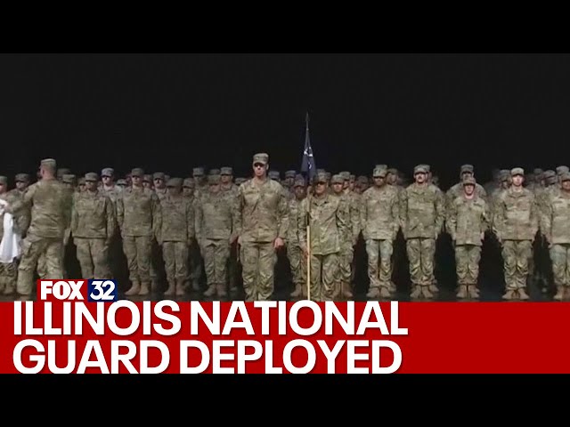 ⁣Illinois National Guard deployed to Middle East