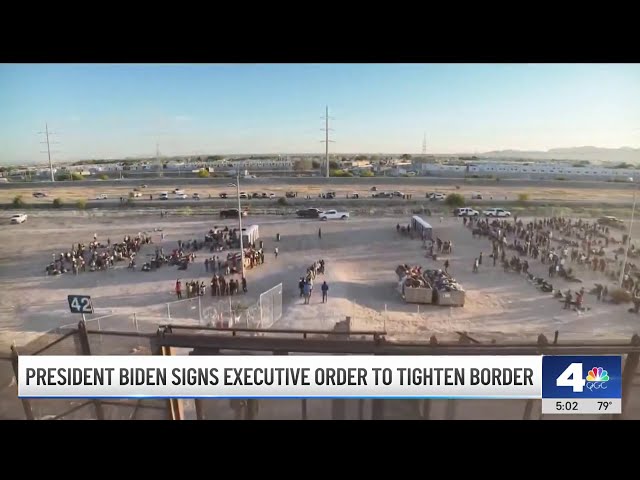 ⁣Human rights groups in Los Angeles criticize Biden's border policy