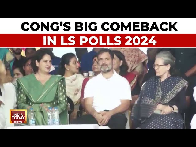 ⁣Along With SP, Congress Scripts New Story In Uttar Pradesh, Big Comeback In Lok Sabha Polls 2024