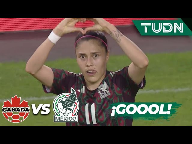 ⁣¡Golazo de México! Ovalle saca la magia | Canadá 1-1 México | Amistoso Internacional Femenil | TUDN