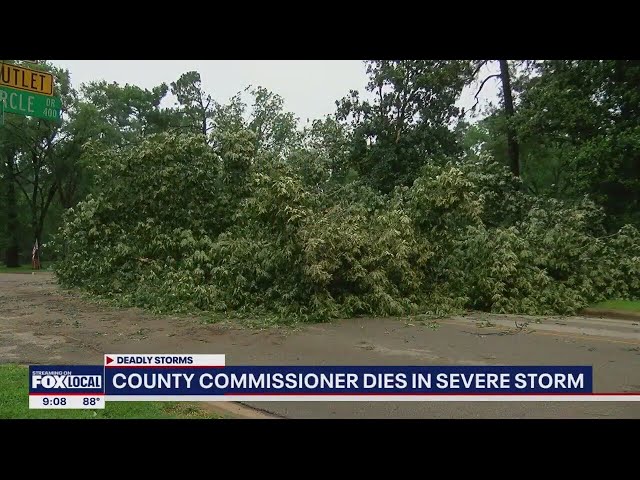 ⁣Van Zandt County Commissioner killed after tree falls on truck during storms