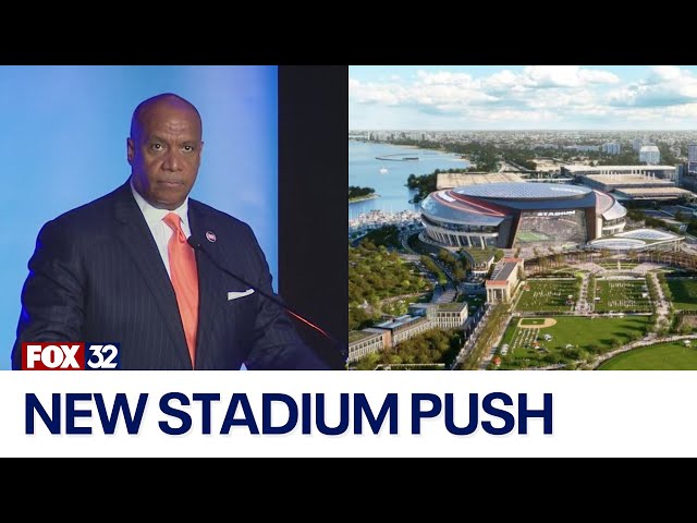 ⁣Bears CEO pitches new stadium to Chicago business leaders