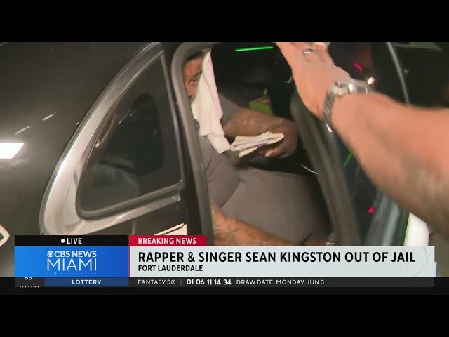 ⁣Singer Sean Kingston bonds out of Broward jail