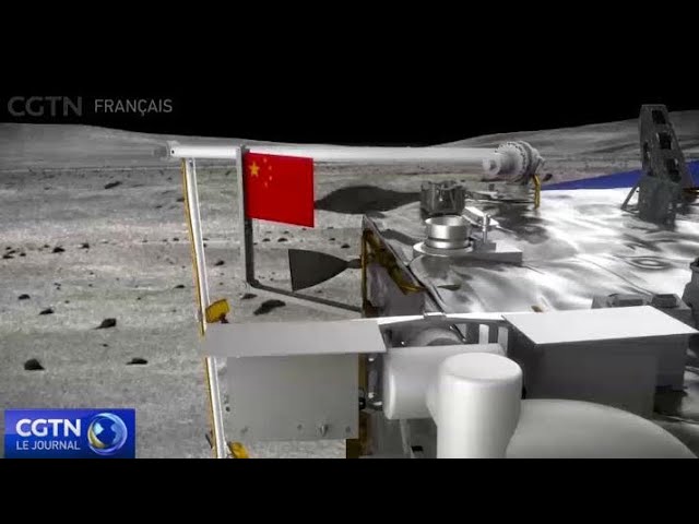 Chang'e-6 appose le drapeau national chinois sur la face cachée de la Lune