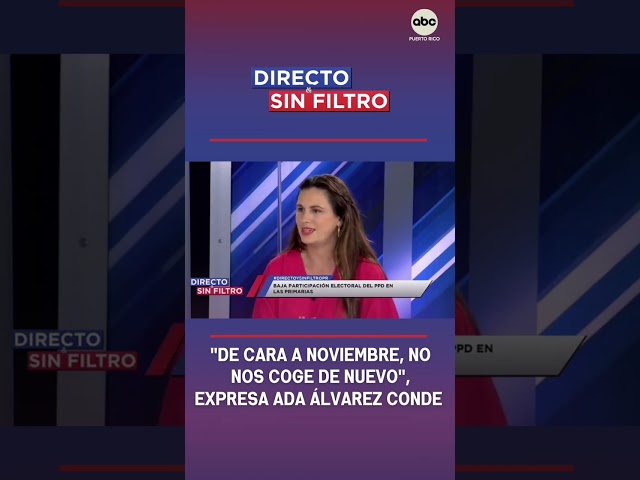 ⁣Directo y Sin Filtro: “De cara a noviembre, no nos coge de nuevo”, expresa Ada Álvarez Conde