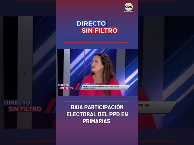 ⁣Directo y Sin Filtro: Baja participación electoral del PPD en las primarias